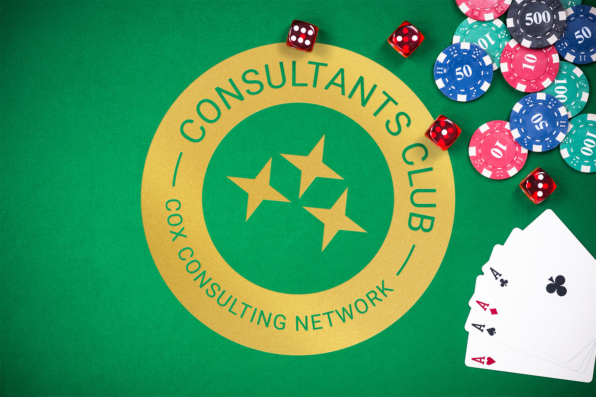 Consultants Club Logo Card Table