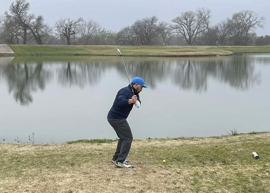 Chris Eckert on the golf course